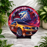Lion Car Clock Mockup,