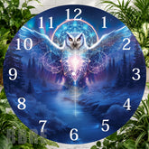 Mystic Owl Clock Sublimation Wrap,