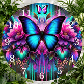 Butterfly Bloom 9 Clock Sublimation Wrap,