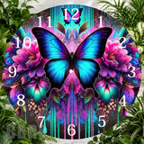 Butterfly Bloom 9 Clock Sublimation Wrap,