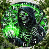 Green Grim Reaper Clock Sublimation Wrap,