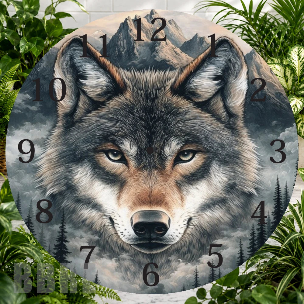 Wolf Mountain Clock Sublimation Wrap,