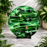 Green Muscle 2 Clock Mockup,