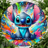 Colorful Stitch Clock Sublimation Wrap,
