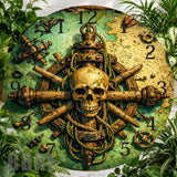 Nautical Skull Clock Sublimation Wrap,