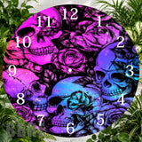 Skull Rose Clock Sublimation Wrap,