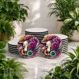 Floral Skull Mockup Image