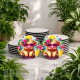 Floral Highland Cow Mockup Image