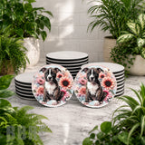 Floral Puppy Mockup Image