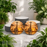 Giraffe Sunset Mockup Image