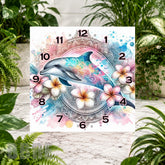 Dolphin Mandala Clock Sublimation Wrap