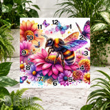 Bee Blossom Clock Sublimation Wrap