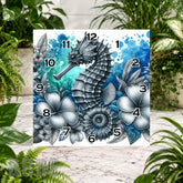 Seahorse Floral Clock Sublimation Wrap
