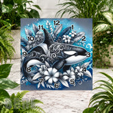 Orca Floral Clock Sublimation Wrap