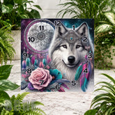 Wolf Dreamcatcher Clock Sublimation Wrap