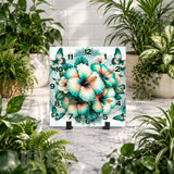 Butterfly Floral Clock Mockup