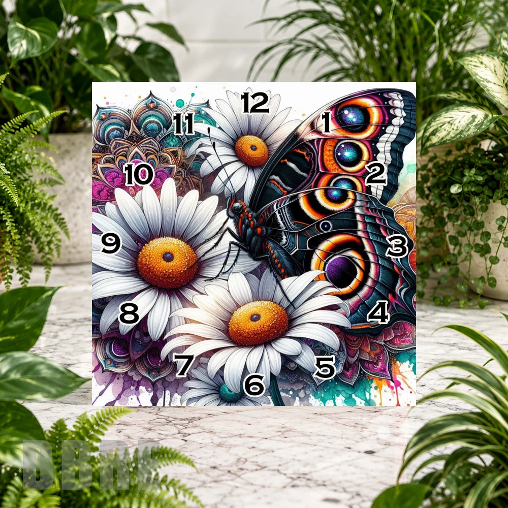 Butterfly Blossom 2 Clock Sublimation Wrap