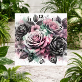Floral Clock Clock Sublimation Wrap