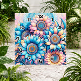 Floral Clock 2 Clock Sublimation Wrap