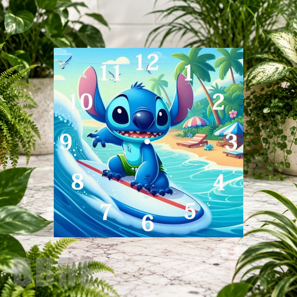 Surfing Stitch 2 Clock Sublimation Wrap