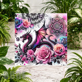 Dragon Rose Clock Sublimation Wrap