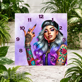 Tattooed Beauty Clock Sublimation Wrap