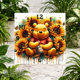 Sunflower Pooh Clock Sublimation Wrap