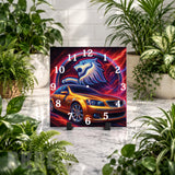 Electric Car Clock Mockup