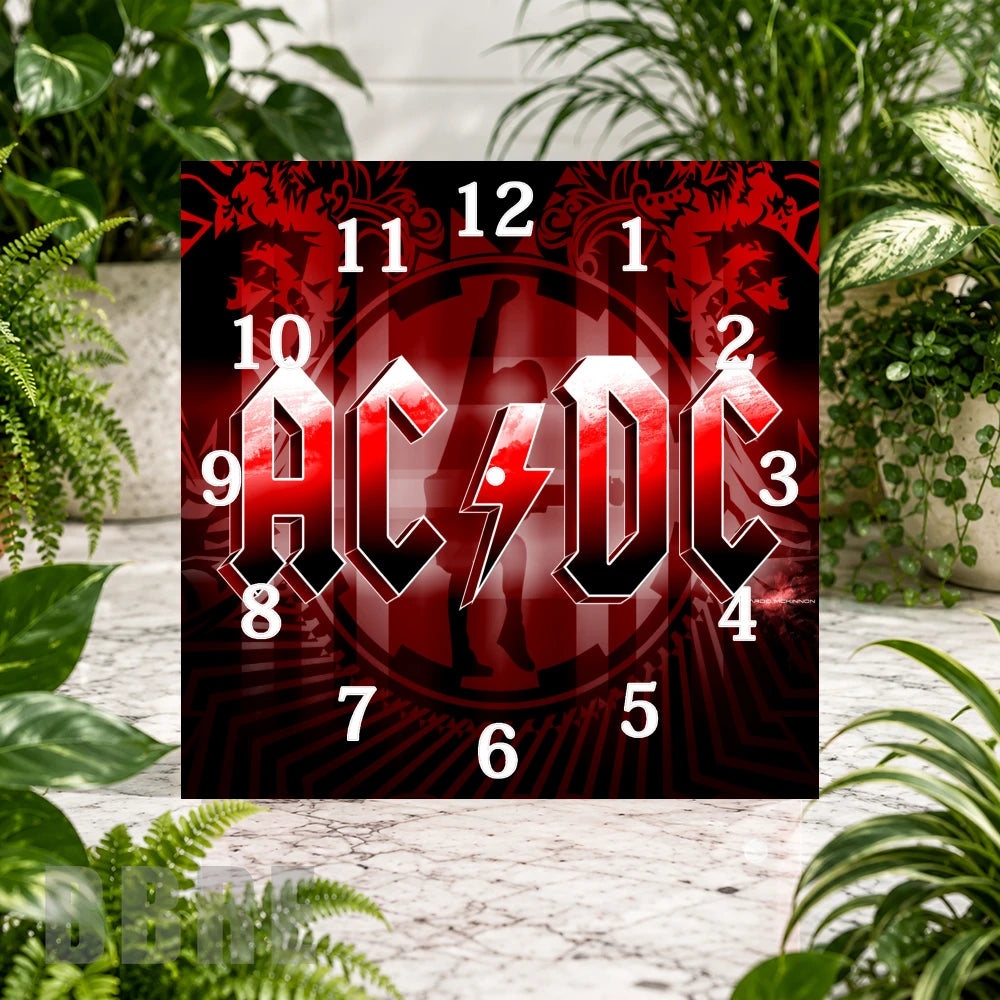 Acdc Square Clock Sublimation Wrap