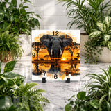 Elephant Sunset Clock Mockup