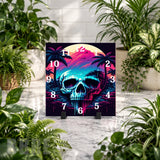 Tropical Skull Clock Mockup