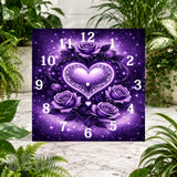 Purple Heart Clock Sublimation Wrap