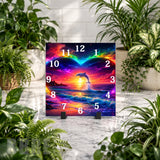 Dolphin Sunset Clock Mockup