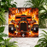 Flaming Hot Rod Clock Sublimation Wrap