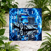 Blue Truck Clock Sublimation Wrap