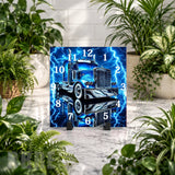 Blue Truck Clock Mockup