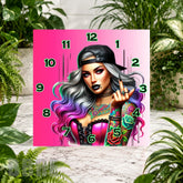 Rebellious Beauty Clock Sublimation Wrap
