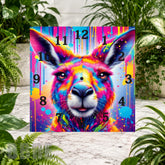 Colorful Kangaroo Clock Sublimation Wrap