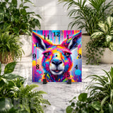 Colorful Kangaroo Clock Mockup