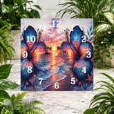 Tropical Sunset 2 Clock Sublimation Wrap