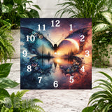 Butterfly Sunset 2 Clock Sublimation Wrap