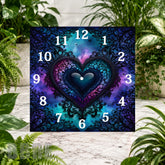 Heart Mandala Clock Sublimation Wrap
