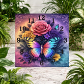 Butterfly Blossom 4 Clock Sublimation Wrap