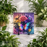 Butterfly Blossom 4 Clock Mockup