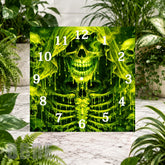 Neon Skull Clock Sublimation Wrap