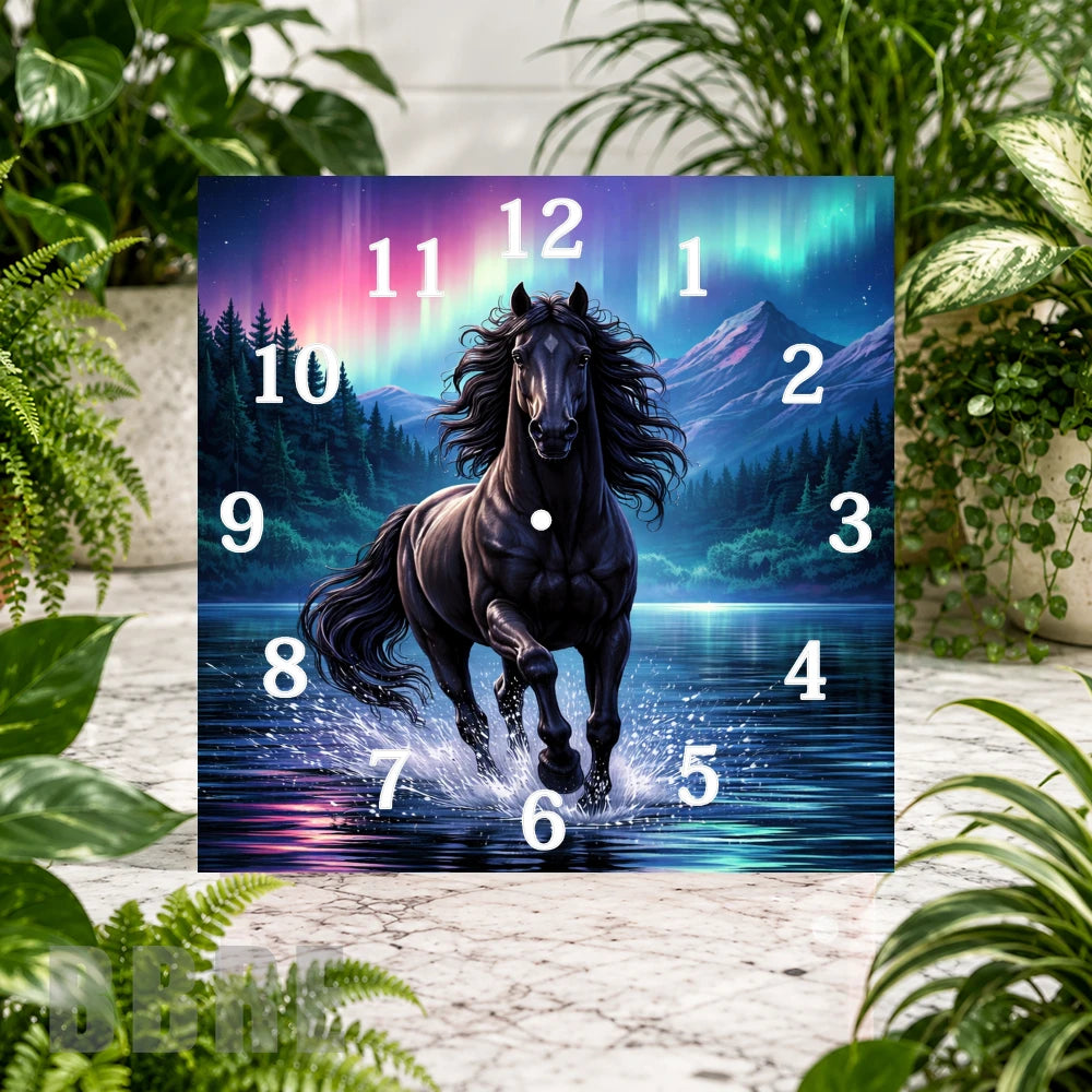 Majestic Horse 2 Clock Sublimation Wrap