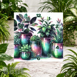 Galaxy Plants Clock Sublimation Wrap