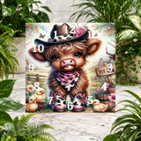 Cowgirl Calf 2 Clock Sublimation Wrap