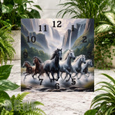 Galloping Horses 4 Clock Sublimation Wrap