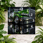 Green Truck Clock Sublimation Wrap